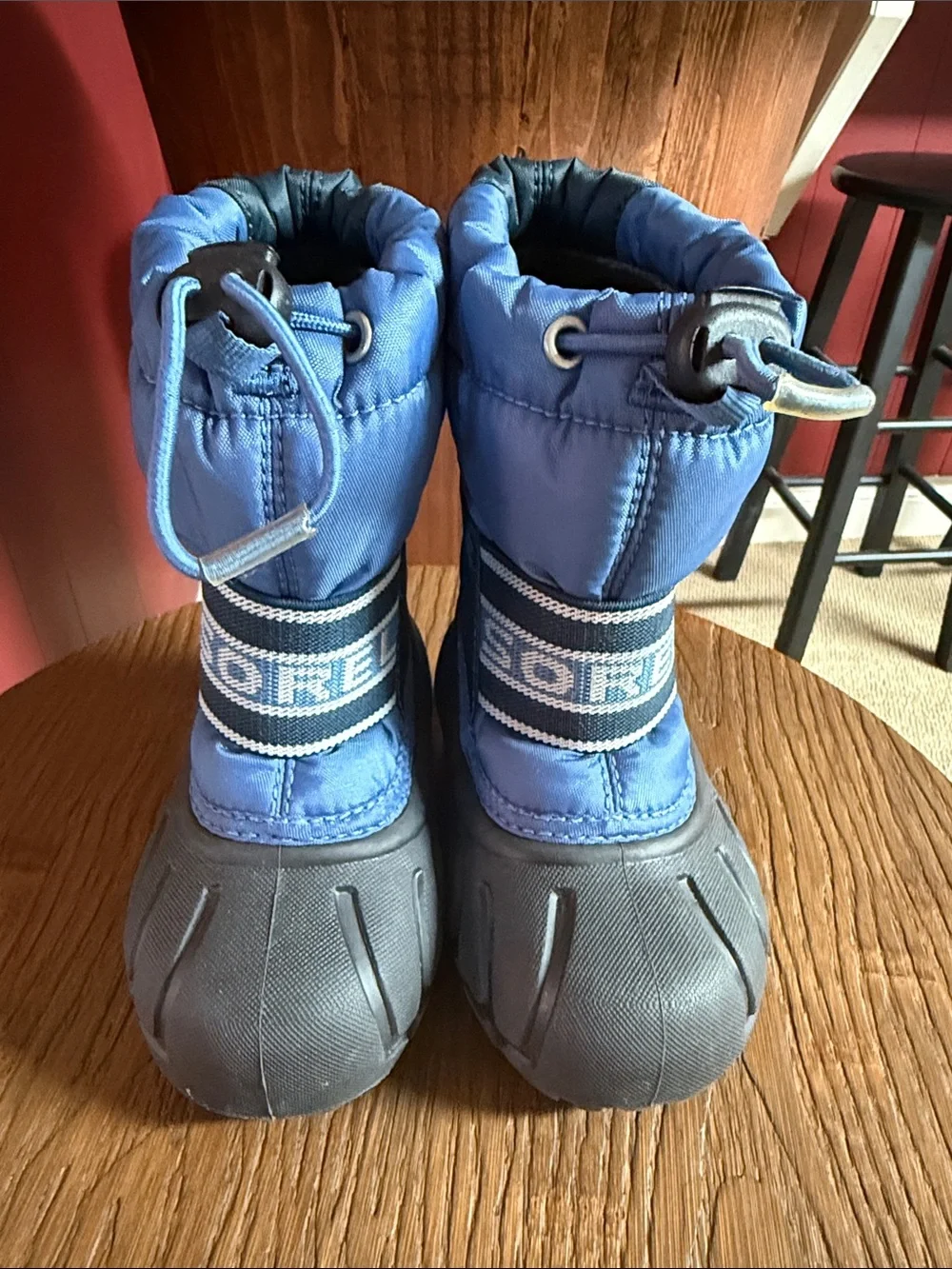Sorel Kids Blue Pull-Cord  Snow Boots